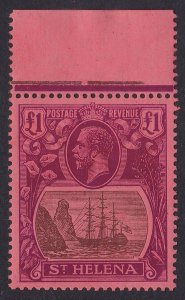 ST. HELENA 1922 KGV Ship £1 MNH **