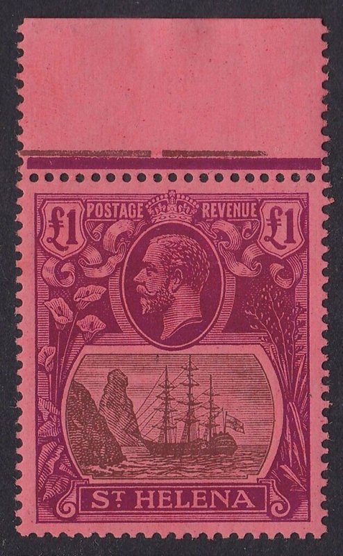 ST. HELENA 1922 KGV Ship £1 MNH **  