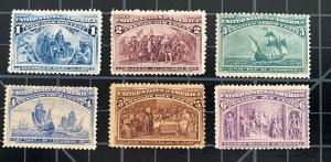 US Stamps-SC# 230 - 235 - MH & MHR - CV $216.50