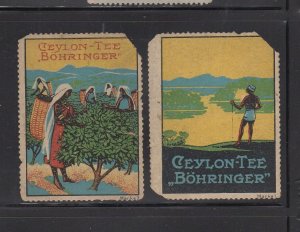 German Advertising Stamps - Ceylon Tea Böhringer