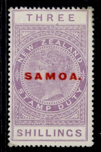 SAMOA GV SG166a, 3s mauve, M MINT. Cat £70.