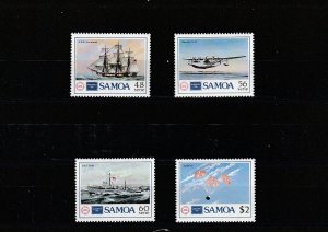 Samoa  Scott#  675-678  MH  (1986 Ameripex '86)