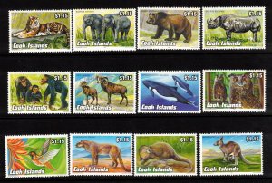 Cook Isl Sc 1095-1106 MNH SET of 1992 - Endangered Wildlife , Animals