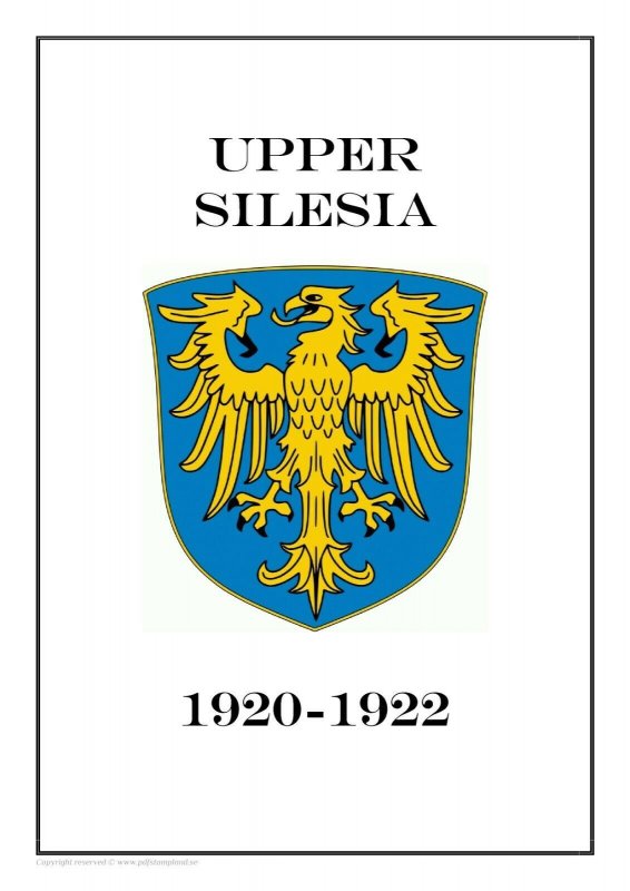 Upper Silecia 1920-1922 PDF (DIGITAL)  STAMP ALBUM PAGES