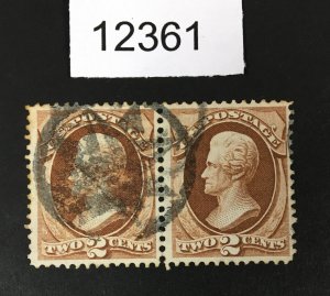 MOMEN: US STAMPS # 146 PAIR VF NYFM USED LOT #12361