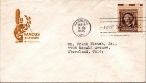 FDC 1940 SC #863 Farnam Cachet - Hannibal, Mo - Single - F69467