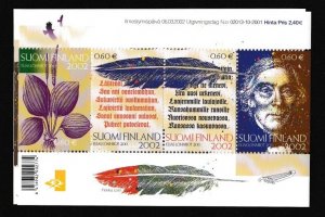 Finland # 1174Elias Lonnrot -  Botanist, Souvenir Sheet, Mint NH, 1/2 Cat.