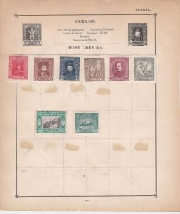 ukraine stamps page ref 17613