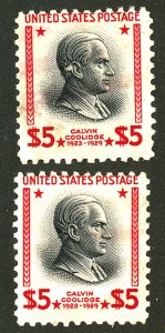 U.S. #834 MINT NG SET