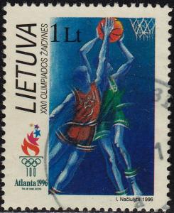 Lithuania - 1996 - Scott #550 - used - Sport Basketball