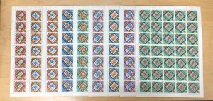 Mongolia 1973 - Scott# C37-45 - COMECON, Designs - Set of Sheets - 9V - MNH