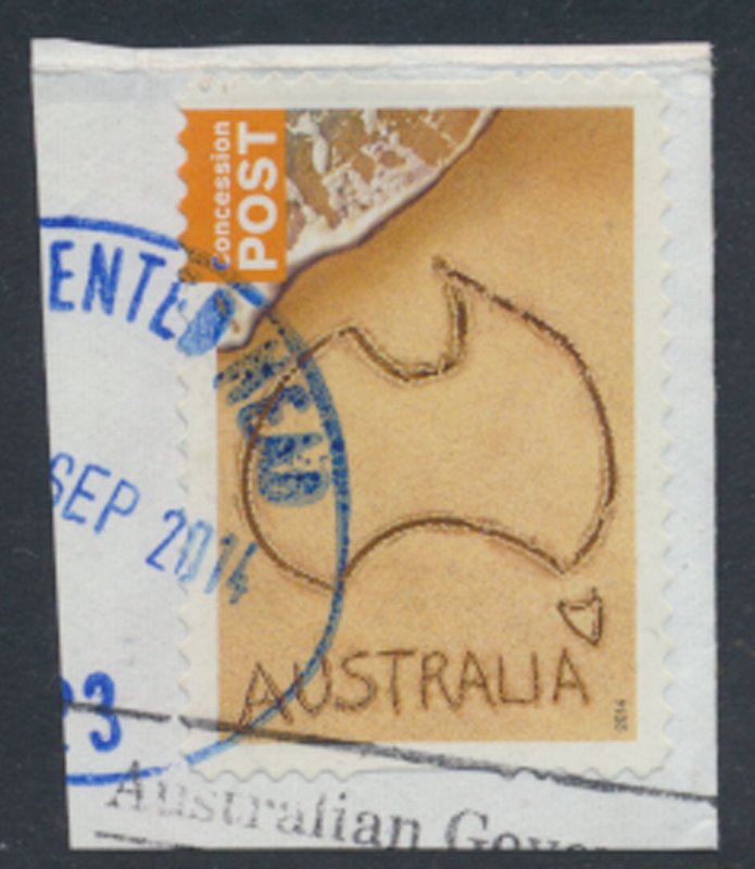 Australia Concession stamp sand and beach 2014 see scan & details