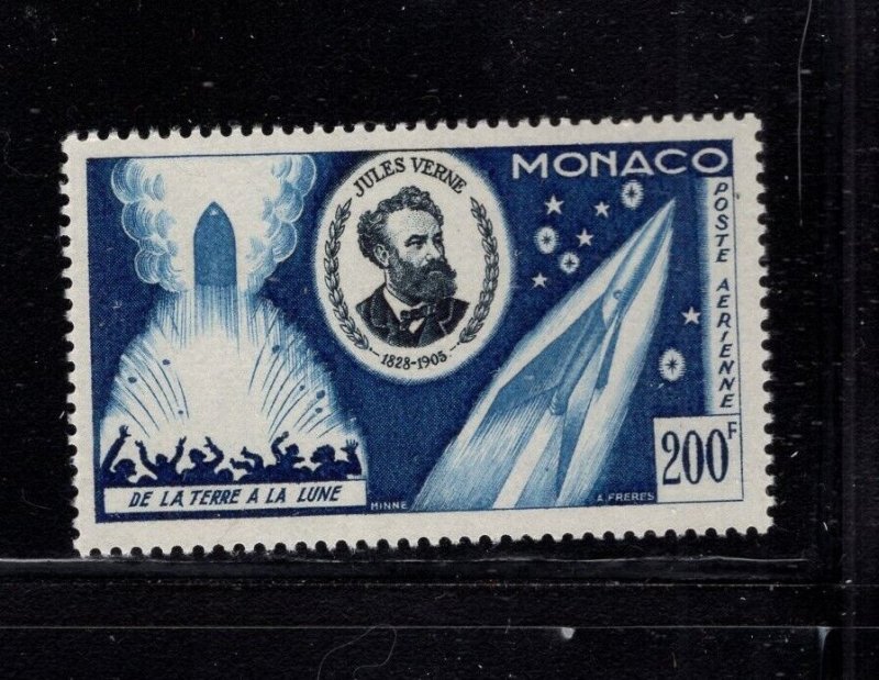 Monaco #C45  (1955 Jules Verne issue) VFMNH CV $25.00