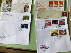 Liechtenstein postal stamps covers 19 items Ref A1410