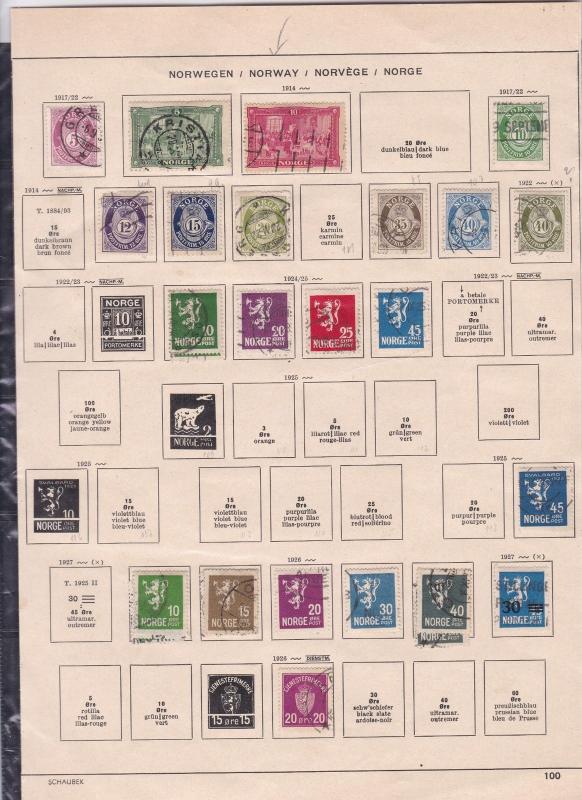 norway stamps page ref 18174