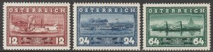 EDSROOM-14192 Austria 382-84 MNH 1937 Complete Steamships CV$14.50