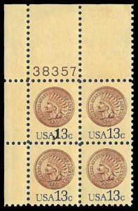 PCBstamps  US #1734 PB 52c(4x13c)Indian Head Penny, MNH, (PB-1)