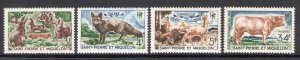 1964 Saint Peter and Miquelon, Animali - Yvert n. 372/75 - MNH**