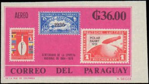 Paraguay #943-950, Complete Set(8), Imperforated, 1966, Space, Never Hinged