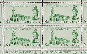 BAHAMAS 1962 Nassau Centenary set 8d & 10d full sheets with imprints. MNH **.