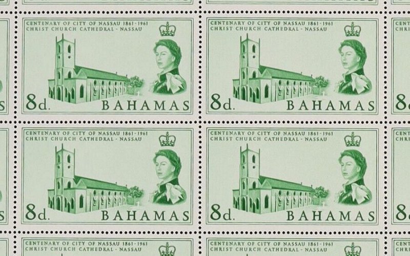 BAHAMAS 1962 Nassau Centenary set 8d & 10d full sheets with imprints. MNH **.