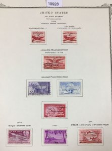 MOMEN: US STAMPS AIRMAIL 1920-2003 USED COLLECTION LOT #10928