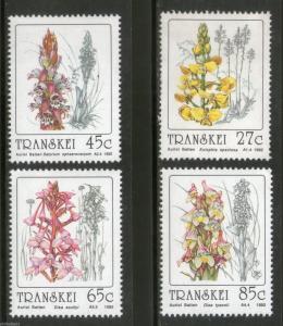 Transkei 1992 Orchids Flower Trees Plants Flora Sc 263-66 MNH # 4294