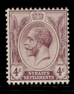 MALAYSIA - Straits Settlements GV SG197, 4c dull purple, LH MINT.