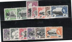 St Helena #140 - #152 Very Fine Never Hinged Set