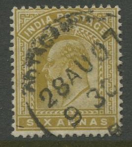 STAMP STATION PERTH India #67 KEVII Definitive Issue Used CV$6.00.