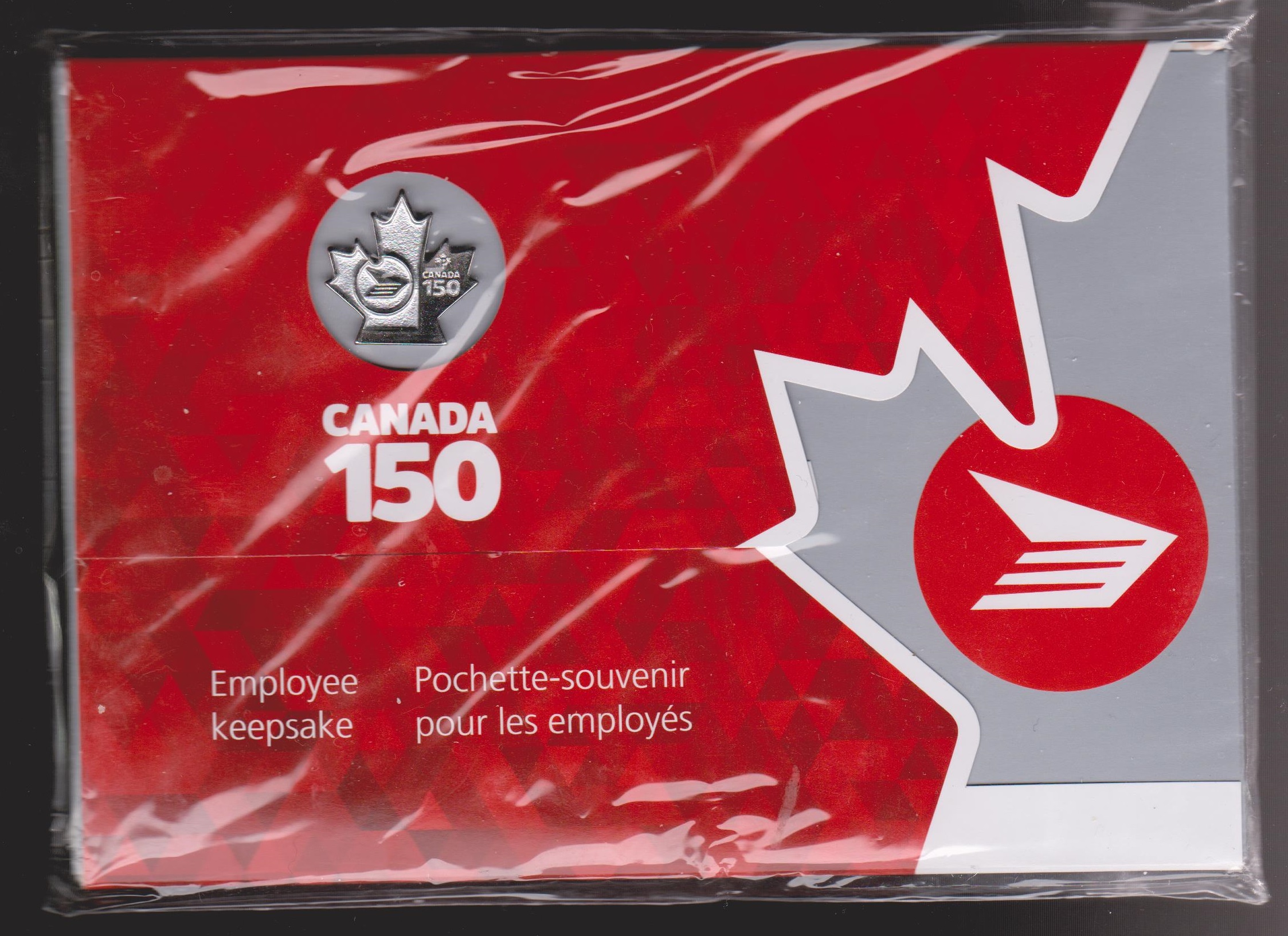 CANADA POST Employee Keepsake Canada 150 Anniversary Pin + Unopened