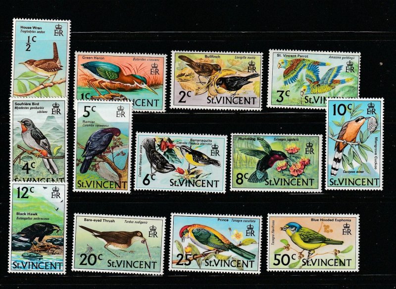 St Vincent 279-291 MNH Birds