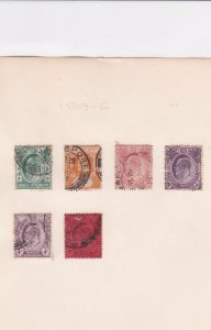 straits settlements 1903 - 1906  stamps ref r8219
