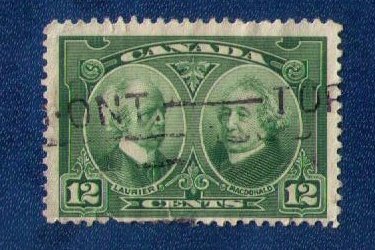 Canada Sc 147 Used 12c Laurier & Macdonald F-VF