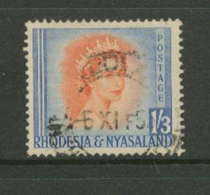 Rhodesia & Nyasaland  SG 10   Fine Used