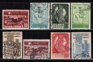 Portugal #587-94 ~ Cplt Set of 8 ~ Used, MX  (1940)