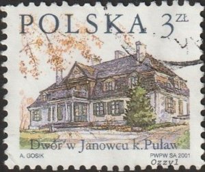 Poland #3574 2001 3zl Country Estates-Janowiec USED-VF-NH.