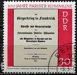 Germany DDR; 1971: Sc. # 1284: Used CTO Single Stamp