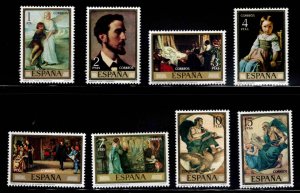 SPAIN Scott 1830-1837  MNH* *  Rosales art works stamp set