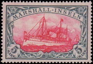 Marshall Islands #25, Incomplete Set, 1901, Hinged