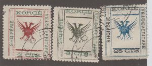 Albania Scott #55-56,59 Stamp  - Used Set