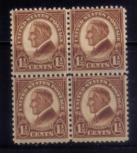 US Sc #633 MNH,Og Zip Block Of Four F-VF