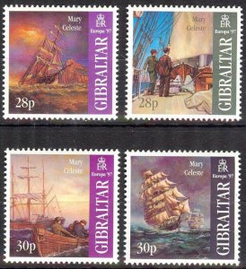 Gibraltar 1997 Europa CEPT Sailing Ships set of 4 MNH**