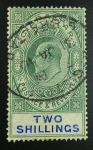 MOMEN: GIBRALTAR SG #62 1904-08 USED £140 LOT #64665