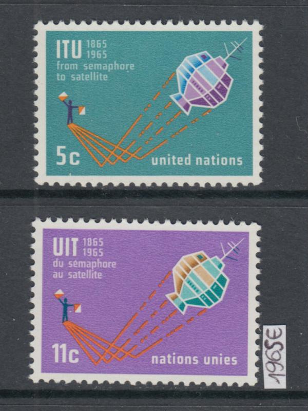 XG-X605 UNITED NATIONS - New York, 1965 Space, Satellites MNH Set