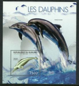 Burundi #1222 MNH S/Sheet - Dolphins