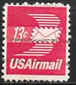 USA C79: 13c Flying Envelope, single, used, F-VF