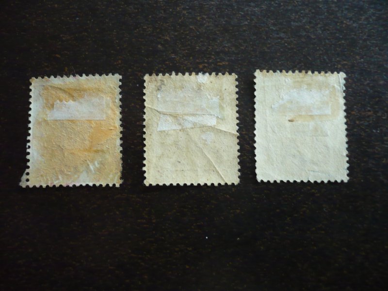 Stamps - Gold Coast - Scott# 11,13,14 - Used Part Set of 3 Stamps