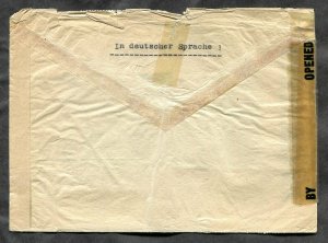 p846 - AUSTRIA 1946 Military CENSORED Cover to USA