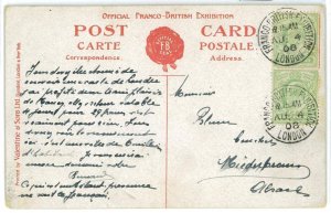 BK1878 - GB - POSTAL HISTORY - Olympic Games  EXPO 1908 POSTMARK during Games
